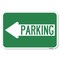 Signmission Parking With Left Arrow Heavy-Gauge Aluminum Sign, 12" x 18", A-1218-24372 A-1218-24372 - alternate 1